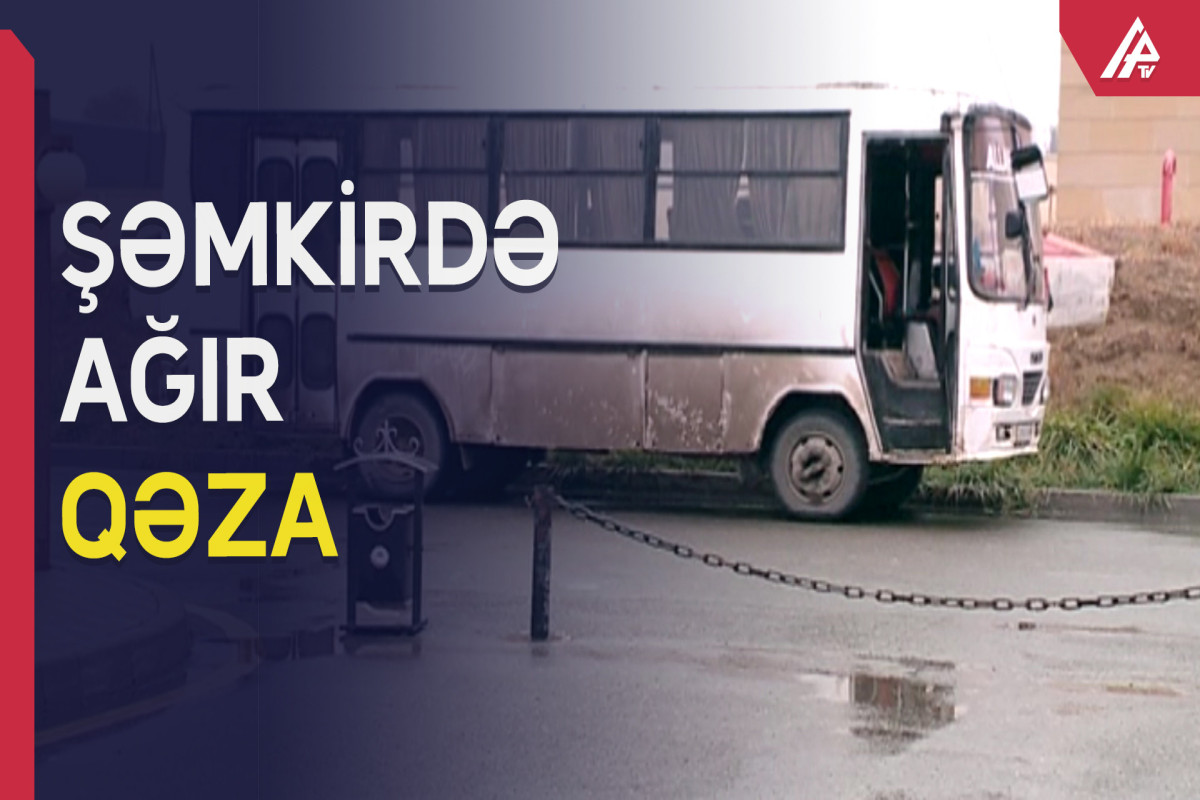 Sərnişin avtobusu minik maşını ilə toqquşdu: YARALILAR VAR