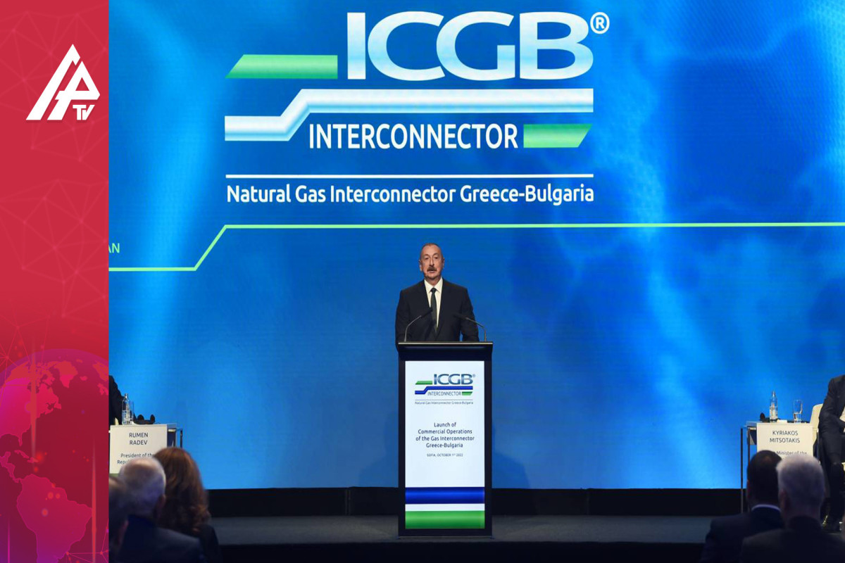 Yunanistan-Bolqarıstan Qaz İnterkonnektorunun açılış mərasimində Prezident İlham Əliyev çıxış edib