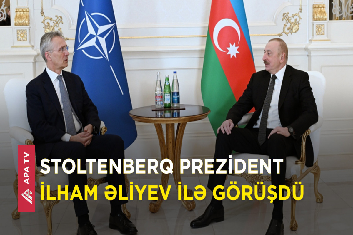 İlham Əliyev NATO-nun Baş katibi ilə təkbətək görüşdü – APA TV
