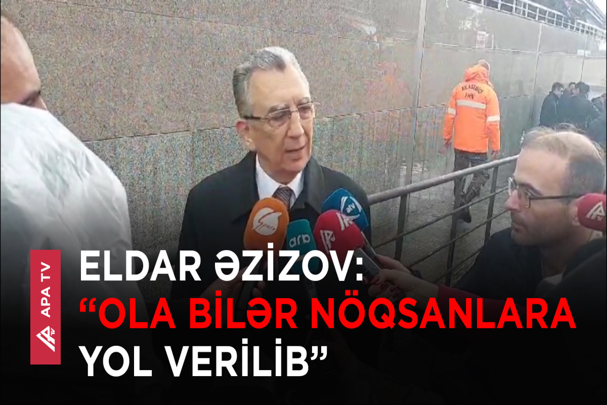 Suya qərq olan Bakı şəhərinin icra başçısı danışdı – “Birmənalı qiymət vermək tezdir”