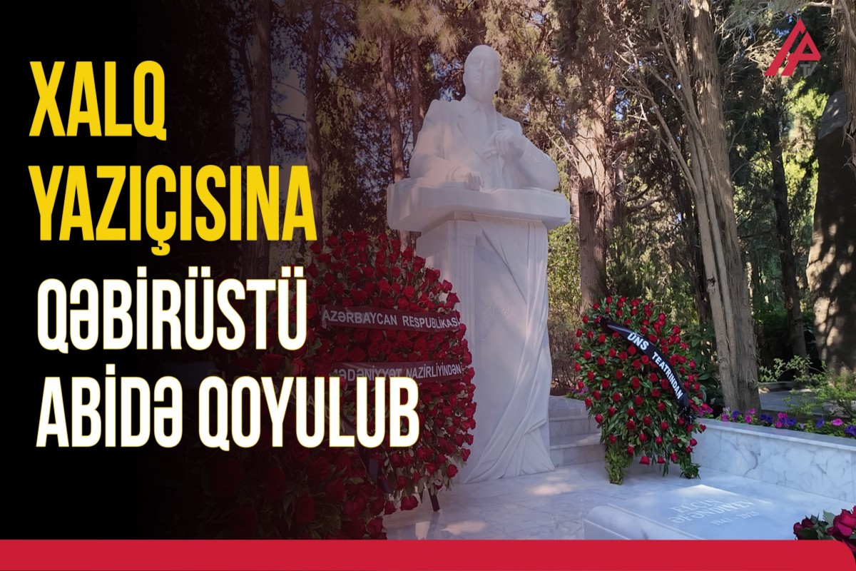 Elçin Əfəndiyevin I Fəxri xiyabanda qəbirüstü abidəsinin açılışı olub