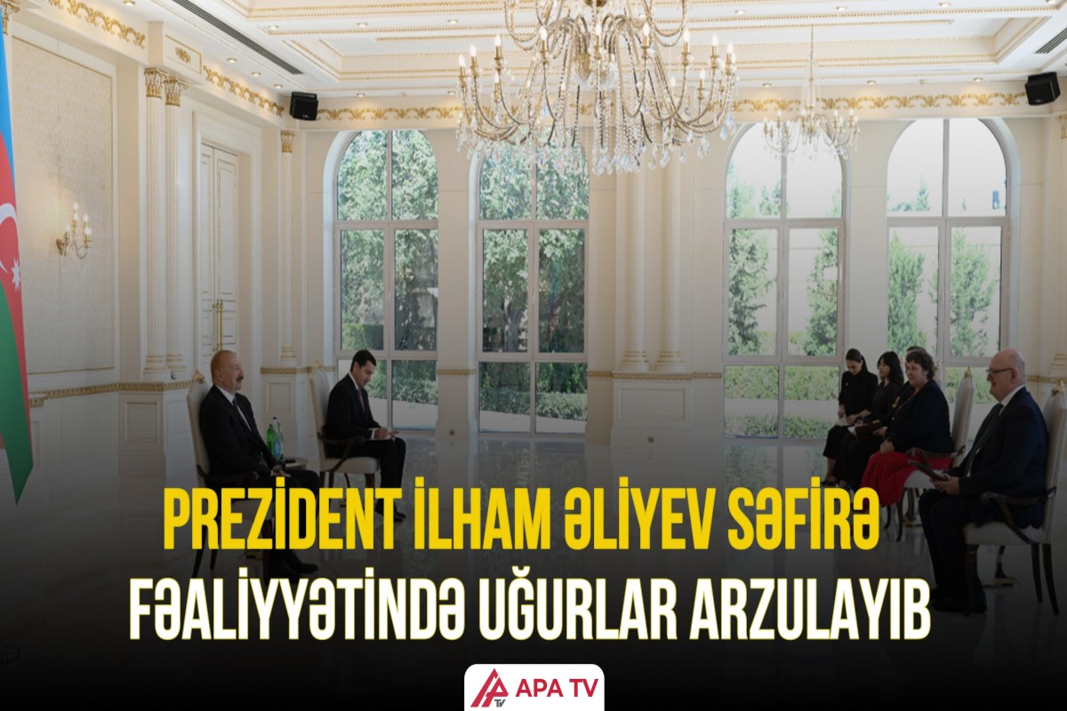 Prezident Böyük Britaniyanın yeni səfirinin etimadnaməsini qəbul edib