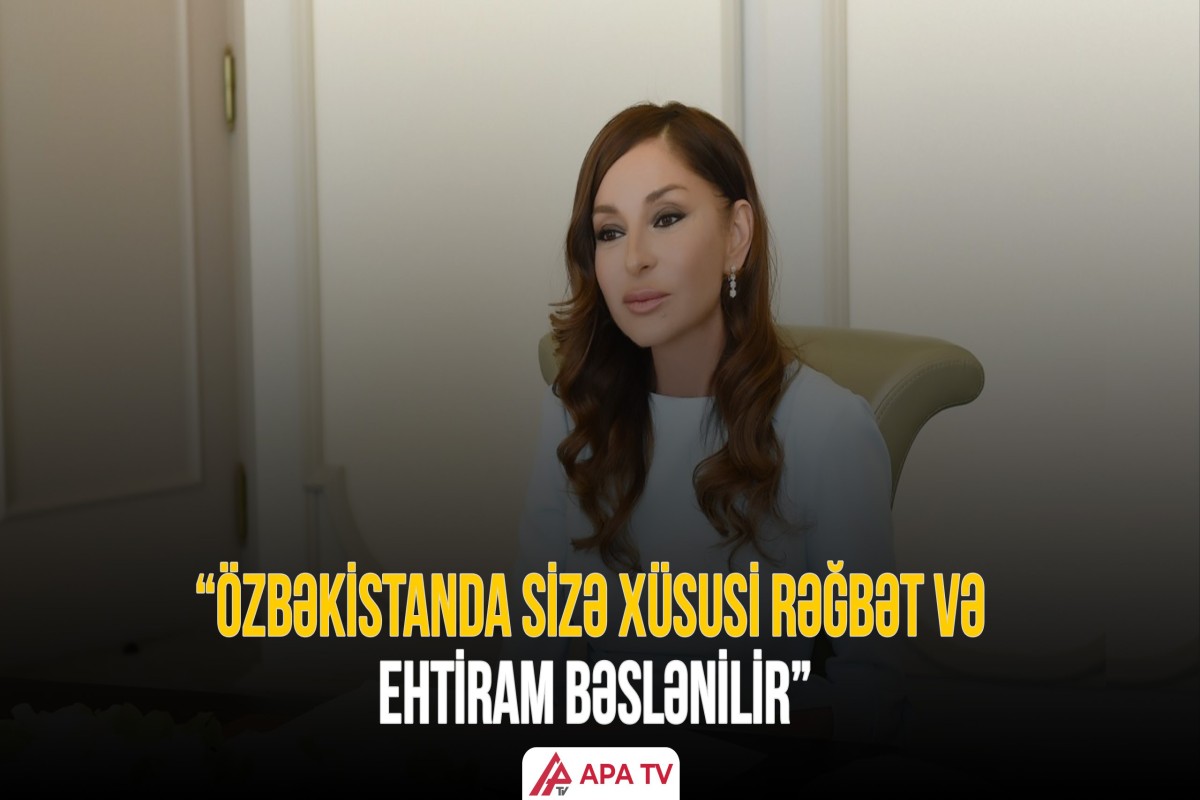 Şavkat Mirziyoyev Birinci vitse-prezident Mehriban Əliyevanı təbrik edib