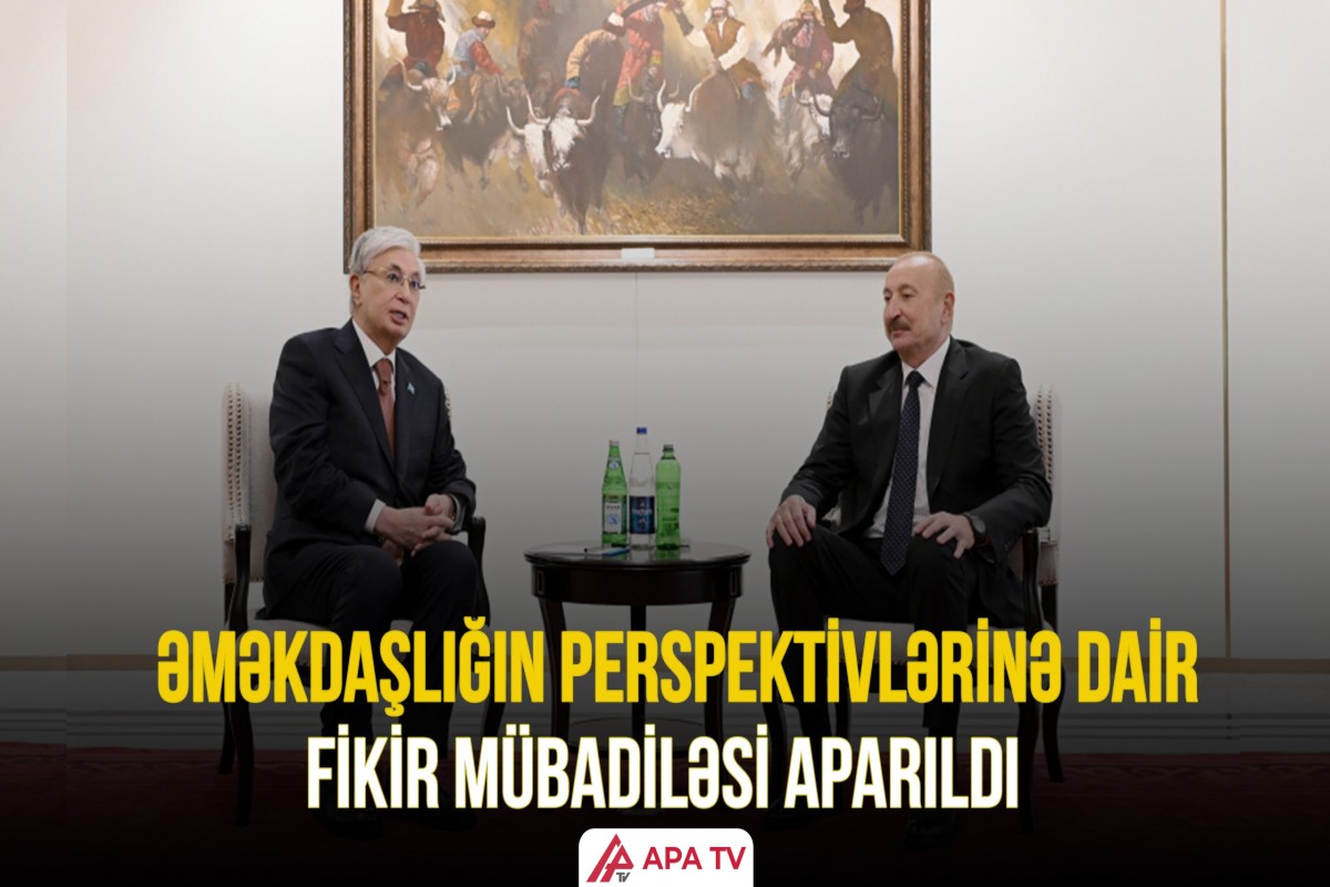 Azərbaycan Prezidenti İlham Əliyevin Bişkekdə Qazaxıstan Prezidenti ilə görüşü olub