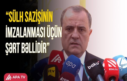 Ceyhun Bayramovdan Sülh sazişinin imzalanması ilə bağlı mühüm açıqlama
                                                