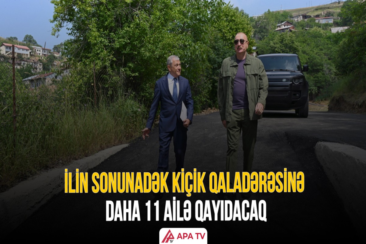 Prezident Kiçik Qaladərəsində görülən işlərlə tanış olub və sakinlərlə görüşüb