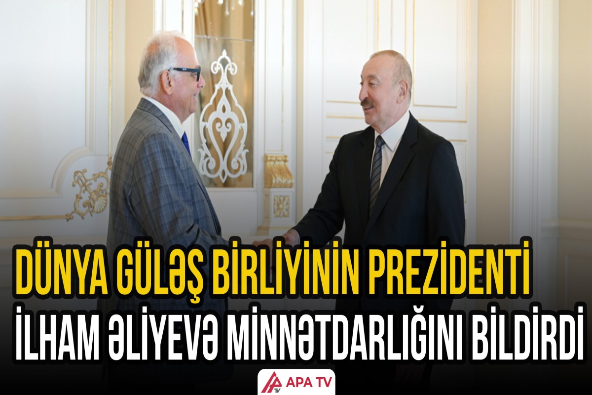Prezident İlham Əliyev Dünya Güləş Birliyinin prezidentini qəbul etdi