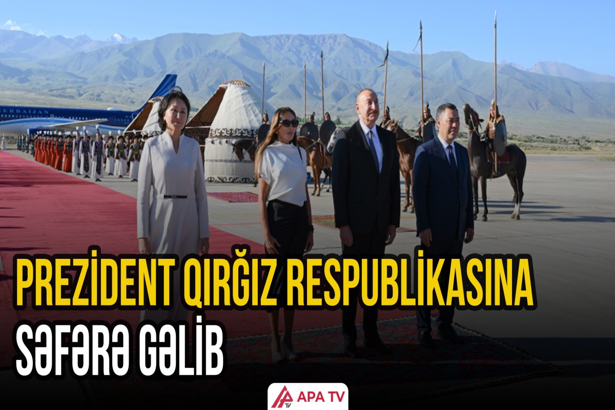 İlham Əliyev Qırğızıstana dövlət səfərinə gəlib | APA TV