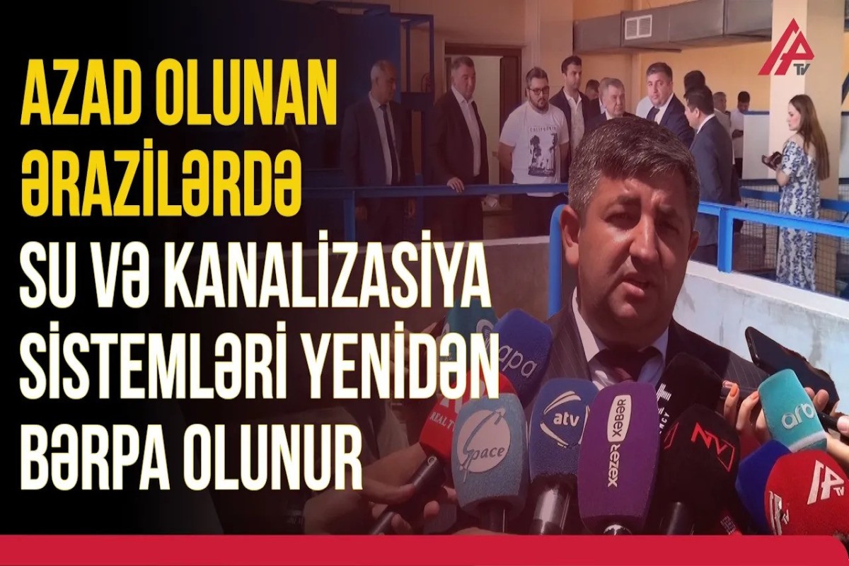 Xankəndidə su təchizatı və kanalizasiya sistemlərinin fəaliyyəti təmin olunub