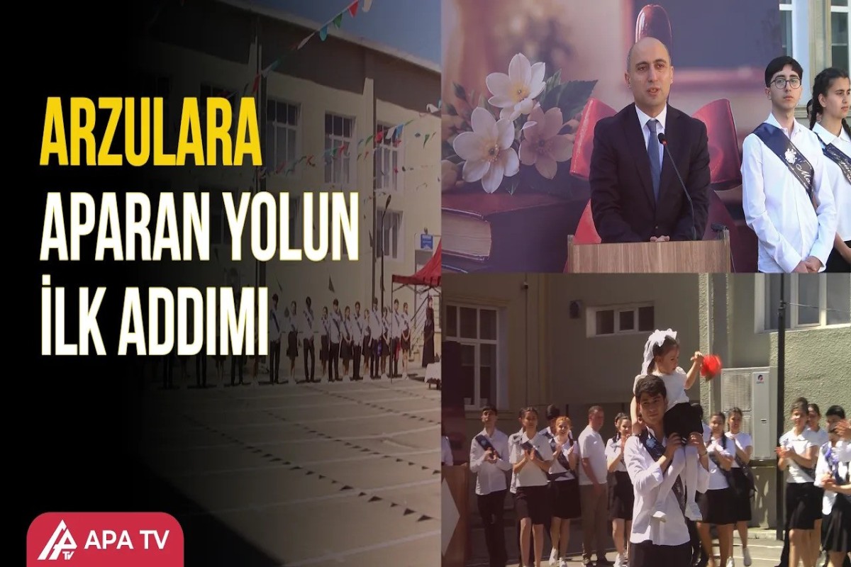 Elm və Təhsil Naziri Gəncədə “Son Zəng” tədbirində iştirak edib