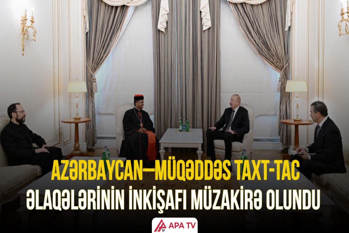 Prezident Müqəddəs Taxt-Tacın Dinlərarası Dialoq üzrə Dikasteriyasının prefektini qəbul edib