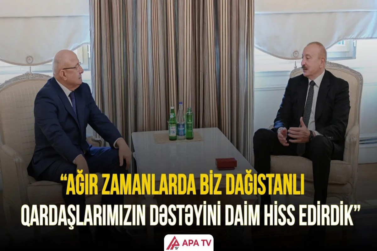 Prezident Dağıstanın tanınmış ictimai-siyasi xadimi Qurban Qurbanova “Dostluq” ordenini təqdim edib