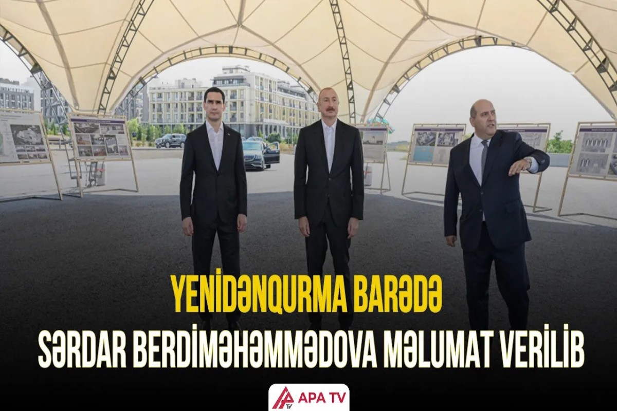 Azərbaycan və Türkmənistan prezidentləri Füzuli şəhərinin dağıdılmış yerlərinə baxıblar
