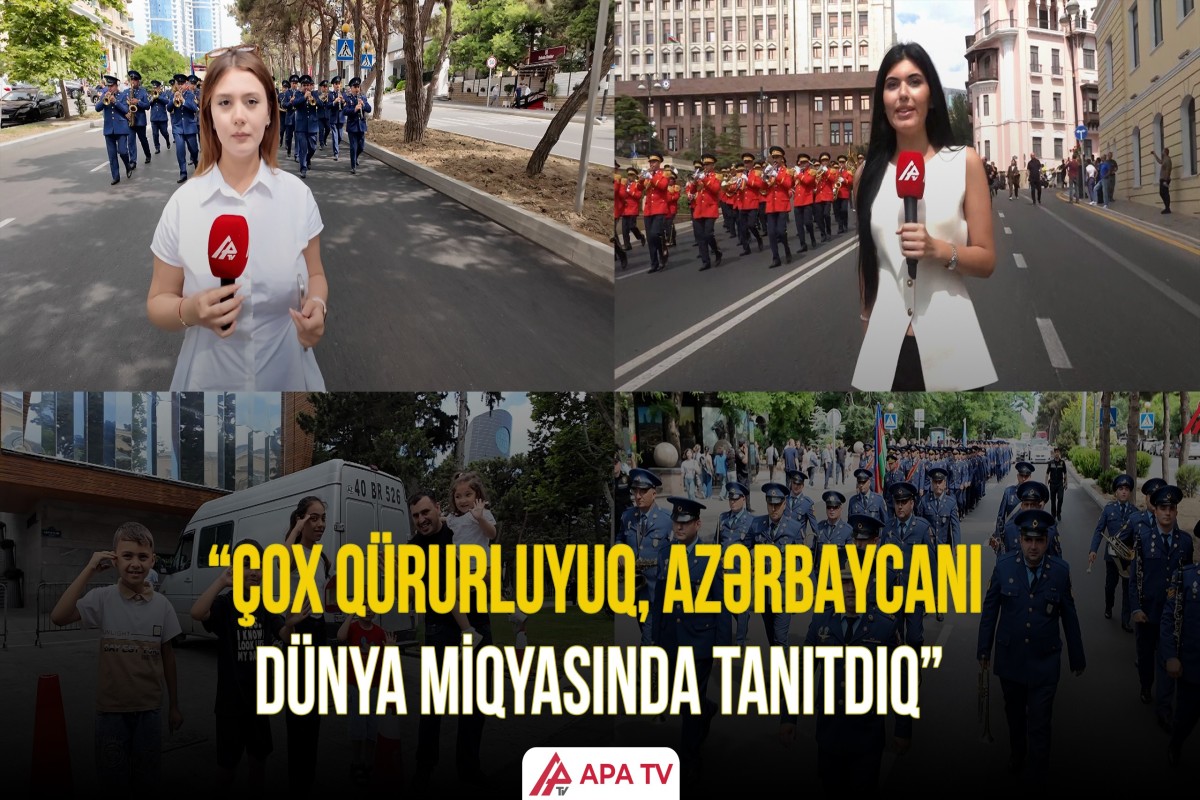 Bakıda Silahlı Qüvvələr Günündə hərbçilərin yürüşü keçirilib – “Ordumuz daim var olsun!”