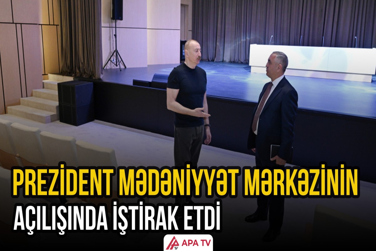 Xankəndidə yenidən qurulmuş Mədəniyyət Mərkəzinin açılışı oldu