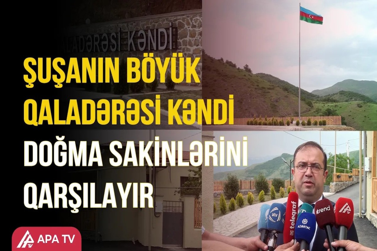 Kənddə bütün zəruri infrastruktur yenidən qurulur