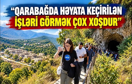 Beynəlxalq səyyahlar Azıx mağarasında olublar
                                                
