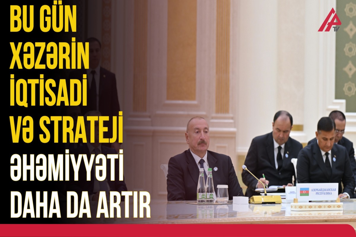 Prezident Xəzər Ekoloji Sammitinin geniş tərkibdə iclasında çıxış edib