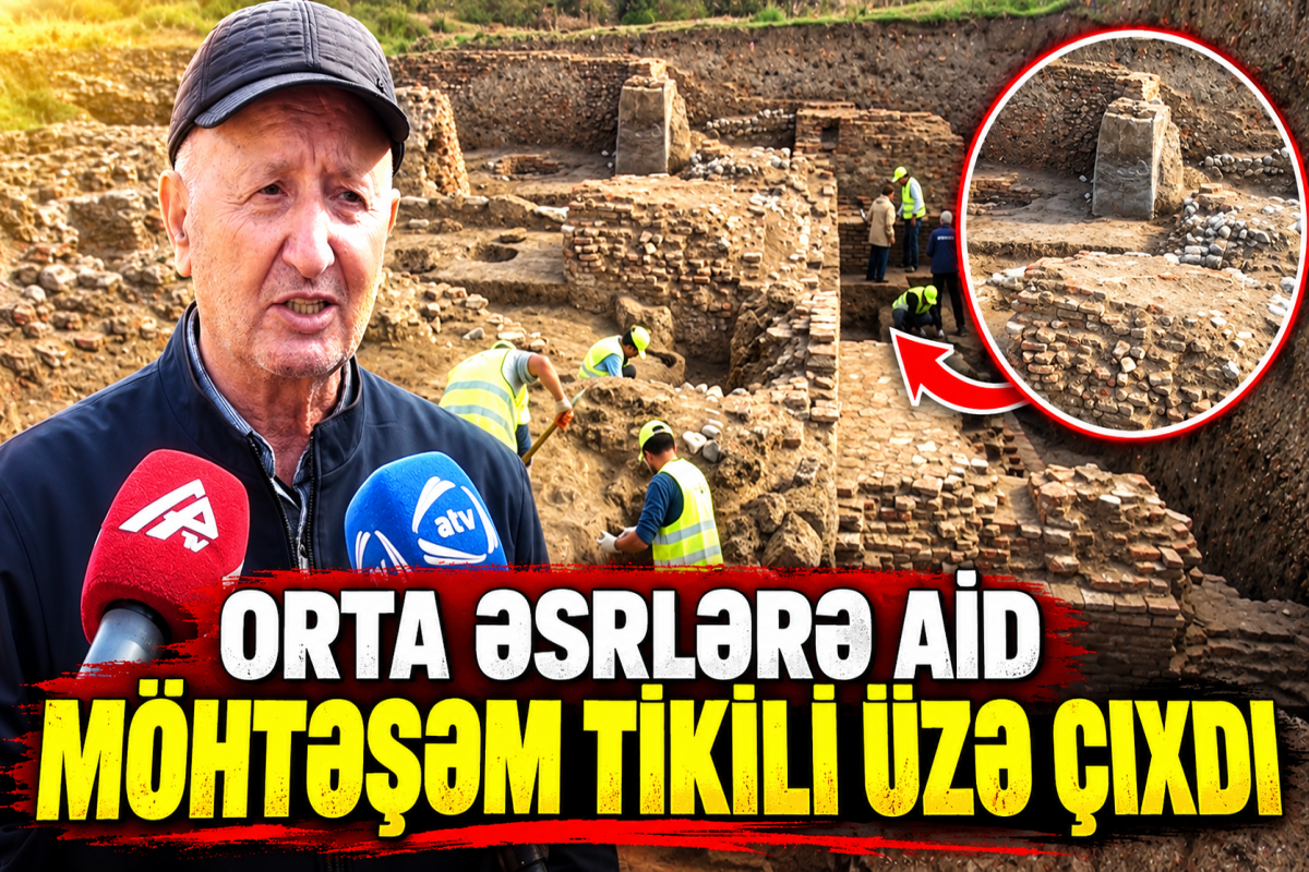 Qəbələdə qədim saray qalıqları aşkarlandı