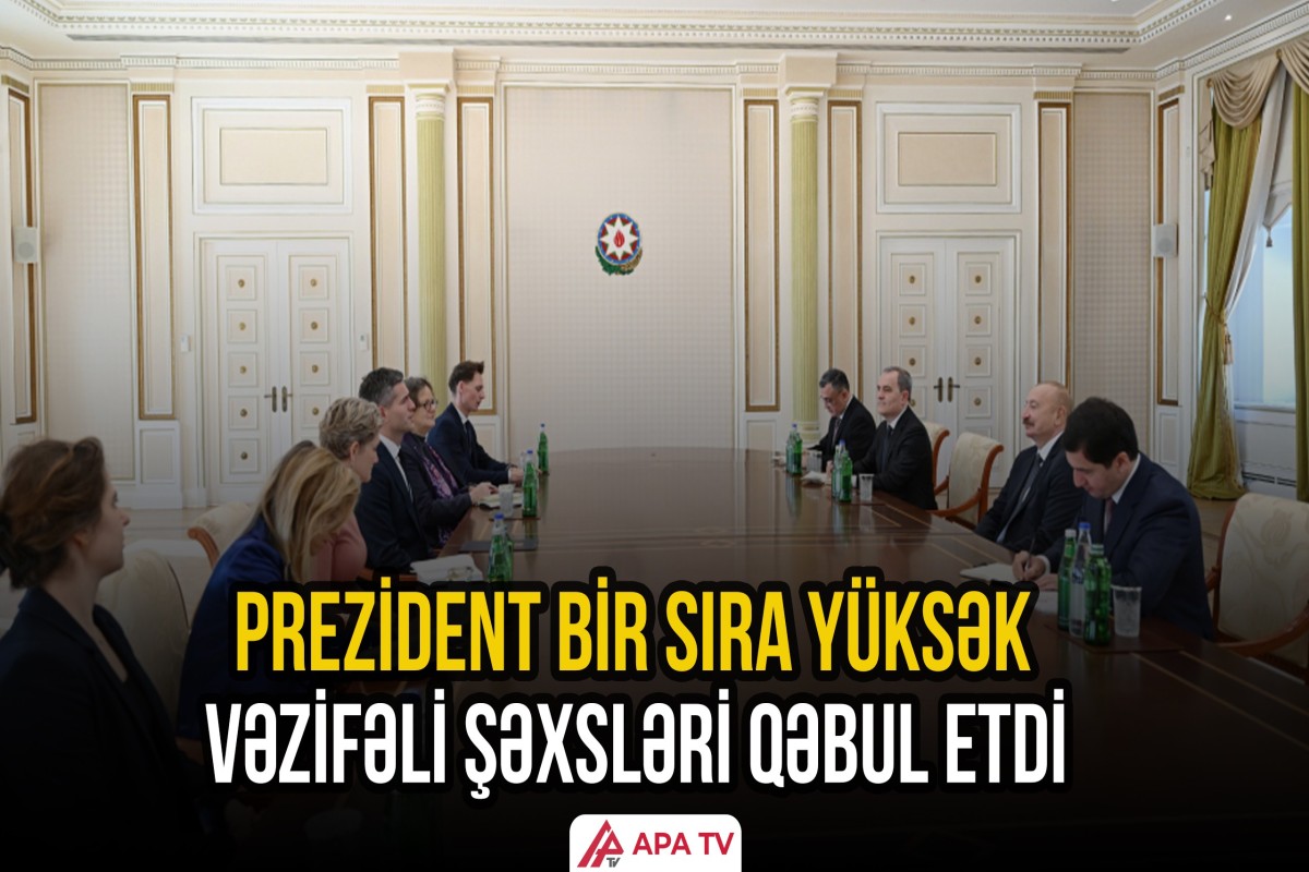 İlham Əliyev Niderlandın xarici işlər naziri və BMT-nin rəsmi şəxslərini qəbul etdi