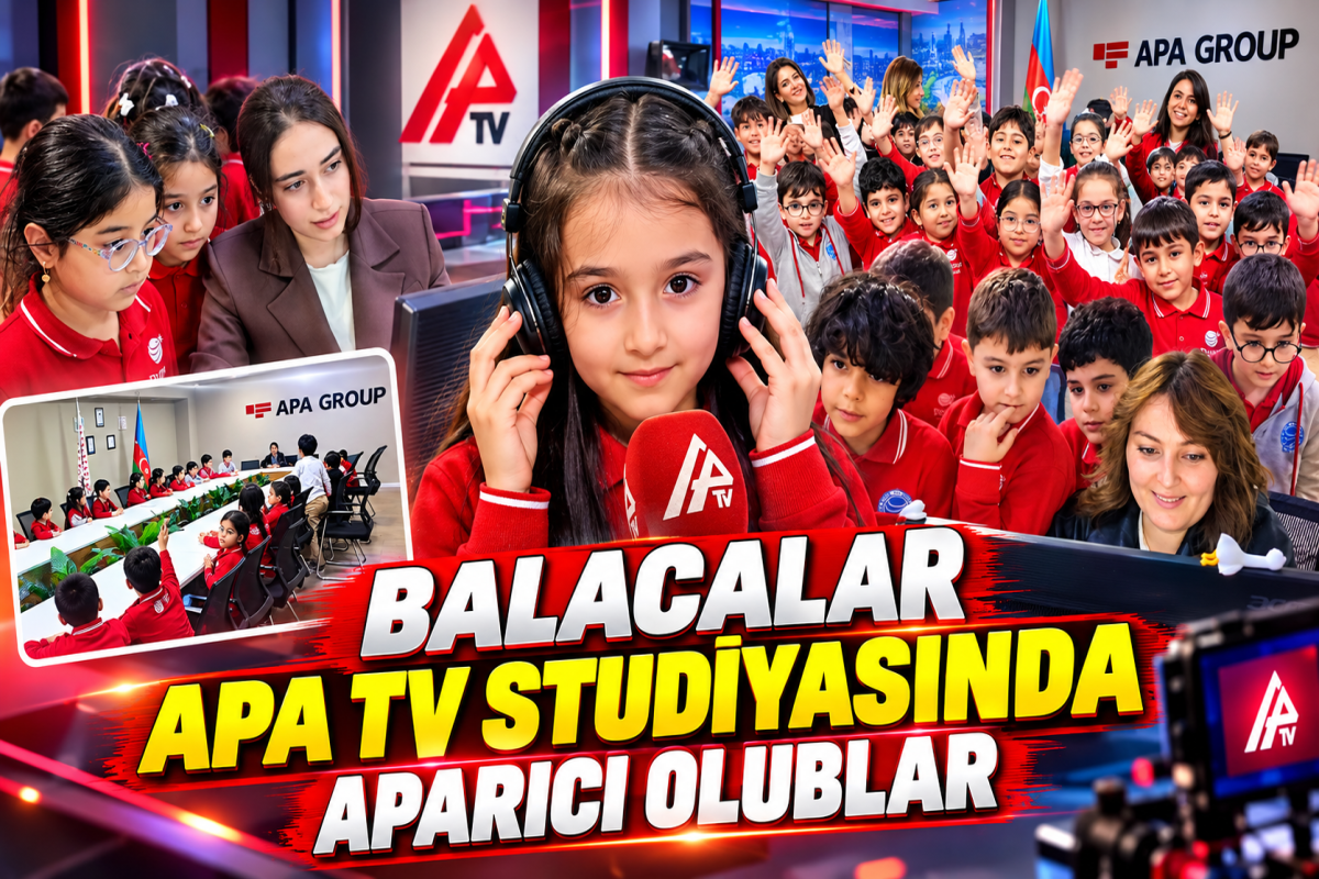 “Dünya” məktəbinin şagirdləri “APA Media Group”da olublar