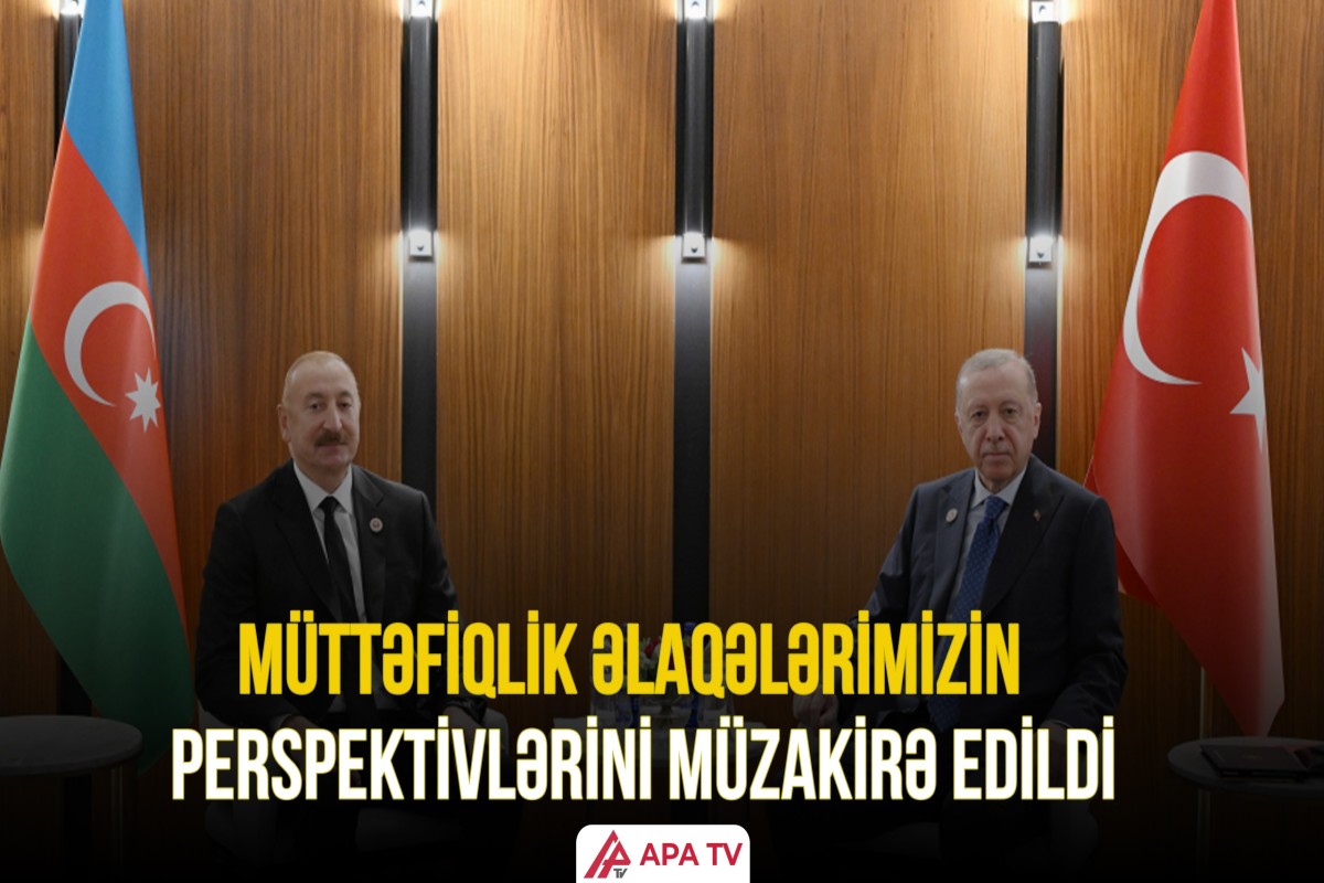 Prezident İlham Əliyevin Bişkekdə Türkiyə Prezidenti Rəcəb Tayyib Ərdoğanla görüşü olub