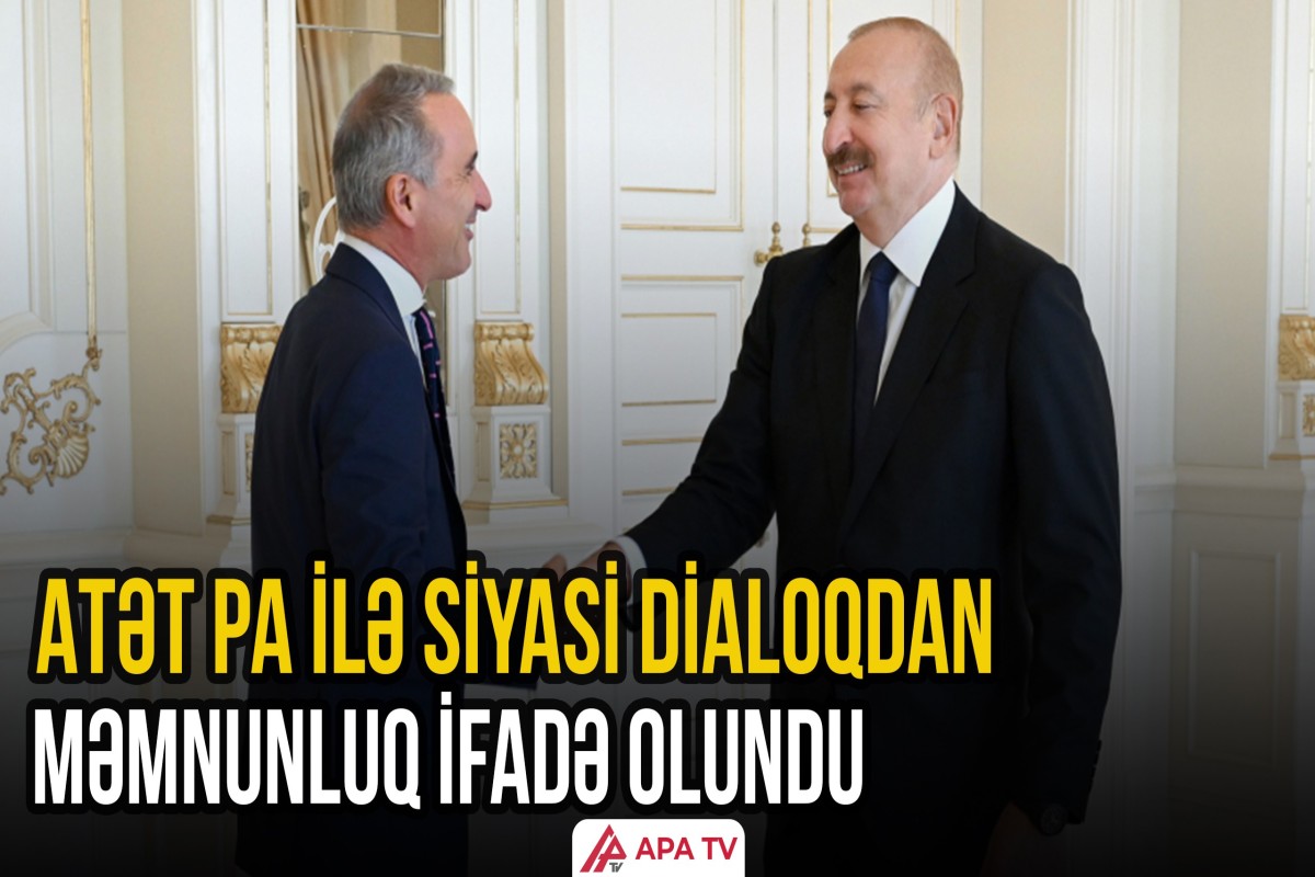 Prezident İlham Əliyev ATƏT Parlament Assambleyasının prezidentini qəbul edib