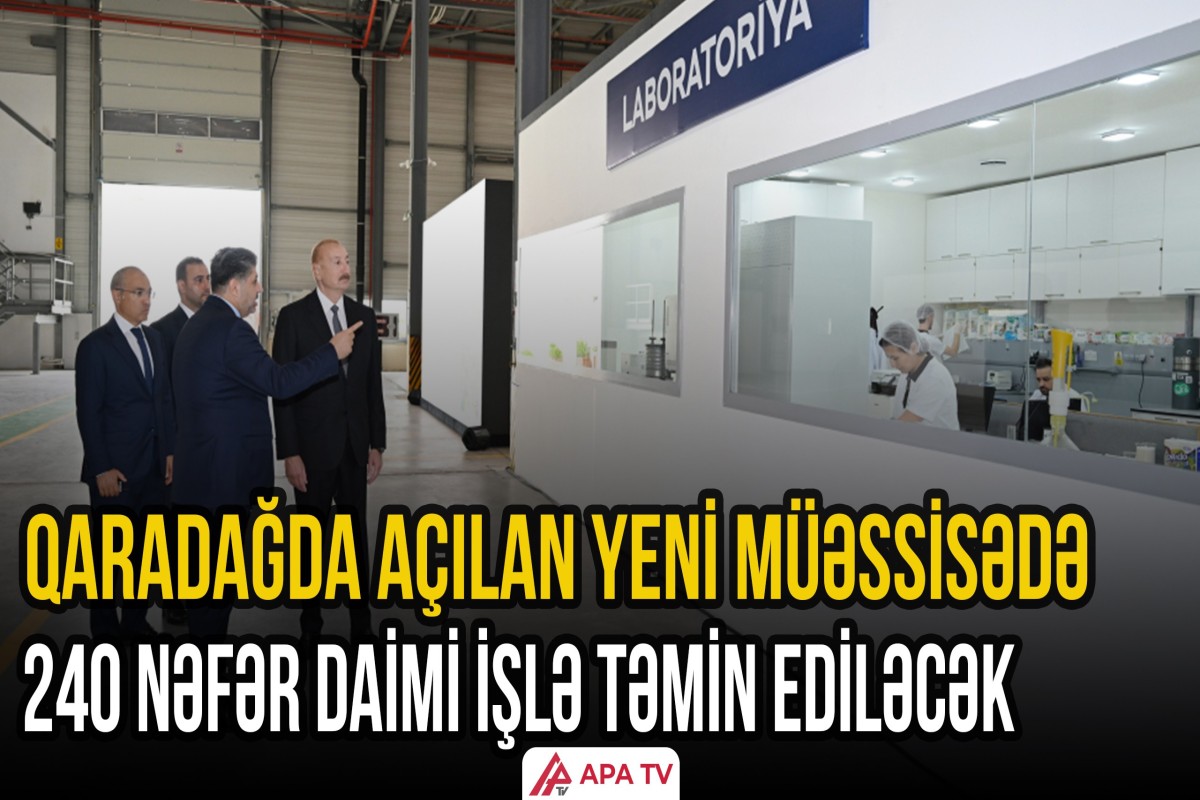 Prezident kağız və gigiyenik məhsulların istehsalı müəssisəsinin açılışında iştirak edib