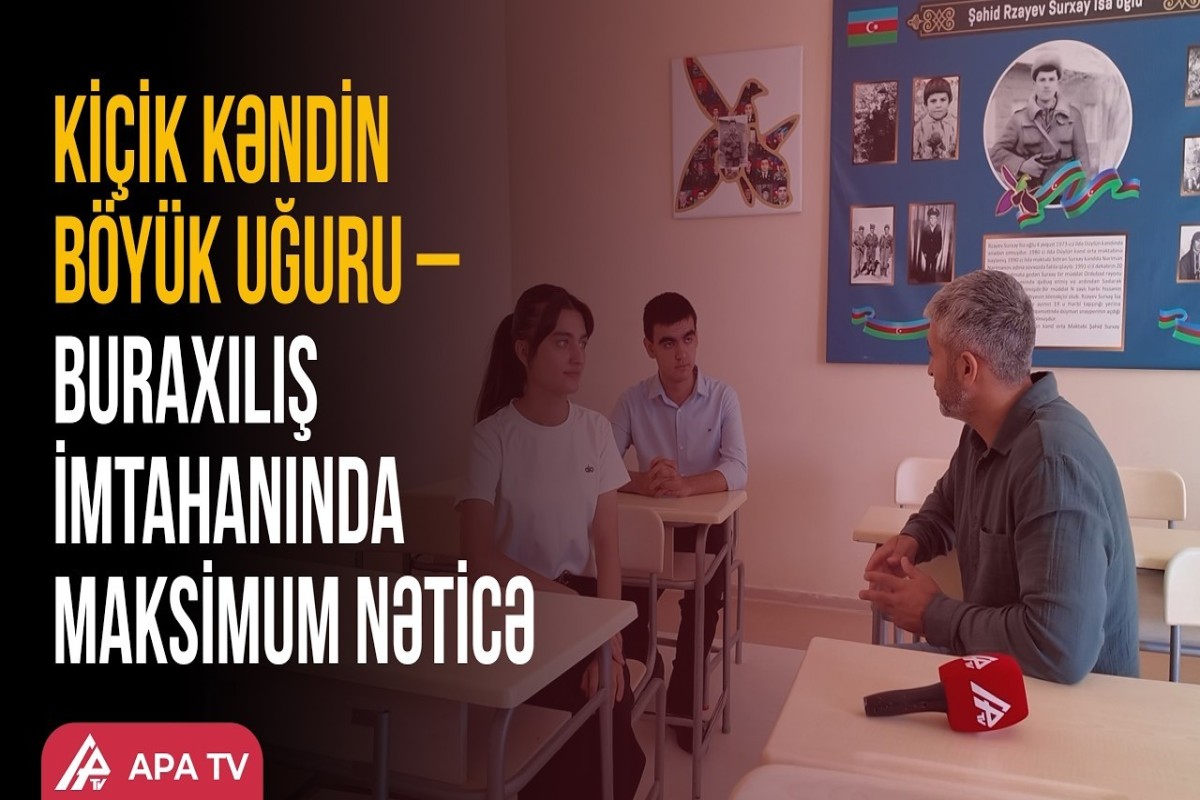 Düylün kənd tam orta məktəbinin 3 məzunu da bu il imtahanlarda yüksək nəticə göstərib