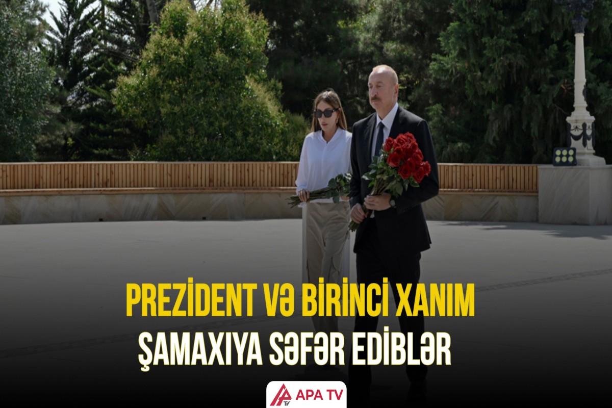 İlham Əliyev və Mehriban Əliyeva Ümummilli Liderimizin abidəsini ziyarət ediblər