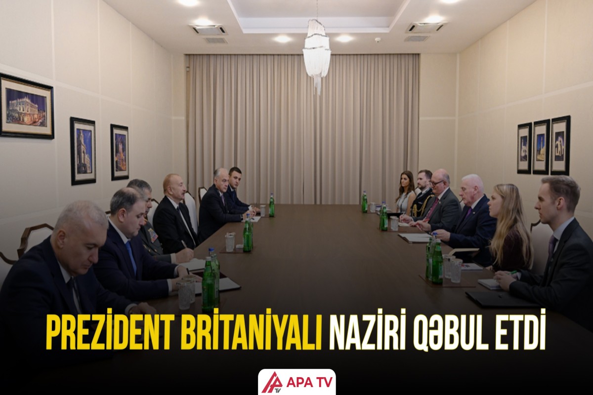İlham Əliyev Birləşmiş Krallığının müdafiə üzrə dövlət nazirini qəbul etdi