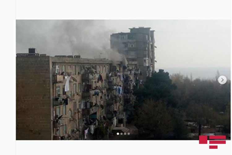 Bakıda yataqxanada yanğın olub - YENİLƏNİB - FOTO