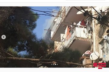 Bakıda yataqxanada yanğın olub - YENİLƏNİB - FOTO
