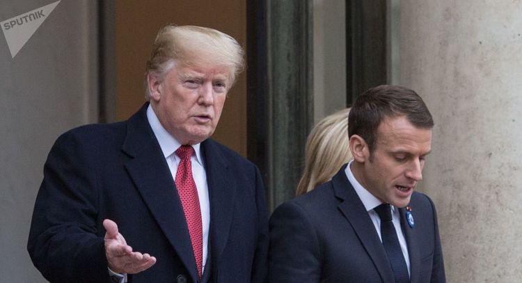 Trump displeased with Macron