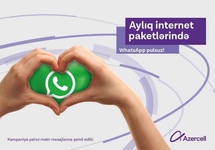 Unlimited WhatsApp texting with Azercell