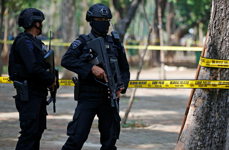 Suspected grenade blast near Indonesia