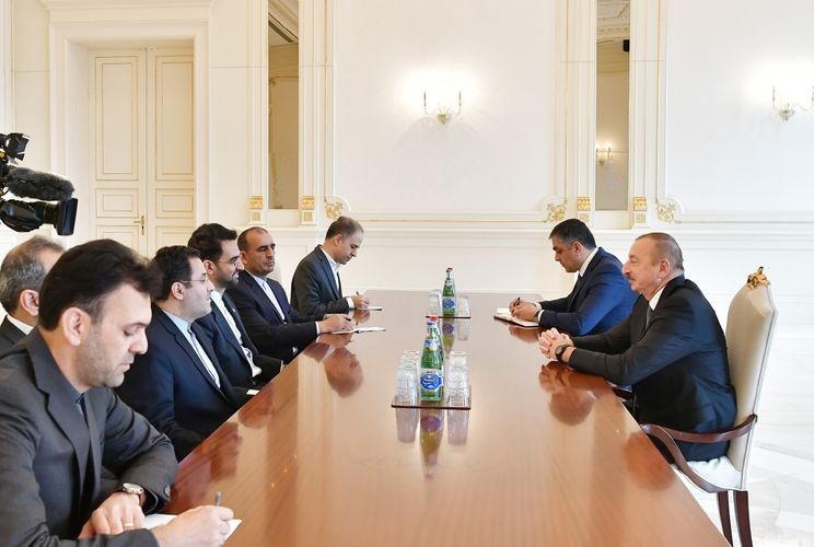 Azerbaijani President receives Iranian Minister of Communications and Information Technology