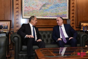 XİN Elmar Məmmədyarovla Sergey Lavrovun görüşü barədə məlumat yayıb - FOTO - YENİLƏNİB