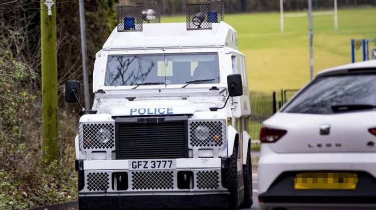 Police car struck by grenade in Belfast, Northern Ireland