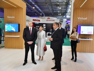 Azərbaycan Prezidenti “Bakutel-2019” sərgisi ilə tanış olub - YENİLƏNİB