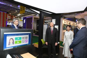 Azərbaycan Prezidenti “Bakutel-2019” sərgisi ilə tanış olub - YENİLƏNİB