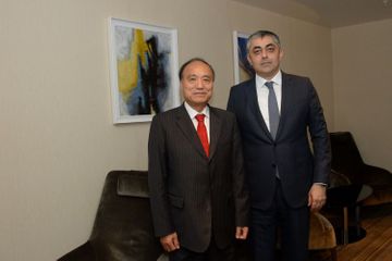 Nazir Ramin Quluzadə ITU-nun Baş katibi və iranlı həmkarı ilə ikitərəfli görüşlər keçirib - FOTO