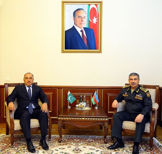 Azerbaijan Defense Minister meets with Pakistani Ambassador completing the diplomatic mission in our country