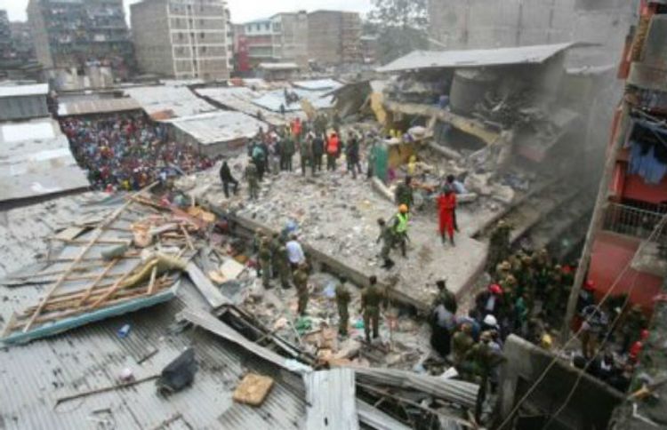  6-story building collapsed in Kenya