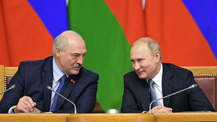 Putinlə Lukaşenkonun danışıqları zamanı işıq sönüb