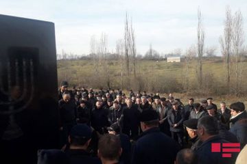 Yevda Abramov dəfn olunub - VİDEO