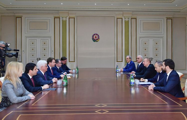 President Ilham Aliyev receives delegation led by Russian minister of economic development