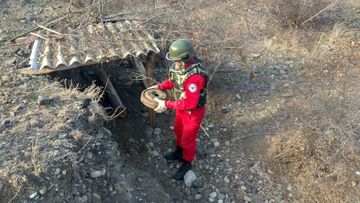 Ağstafada tank əleyhinə mina tapılıb