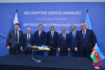 Azərbaycanda "Helikopter servis mərkəzi"nin təməli qoyulub - FOTO