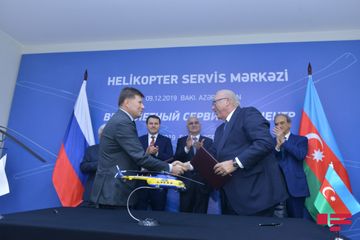 Azərbaycanda "Helikopter servis mərkəzi"nin təməli qoyulub - FOTO